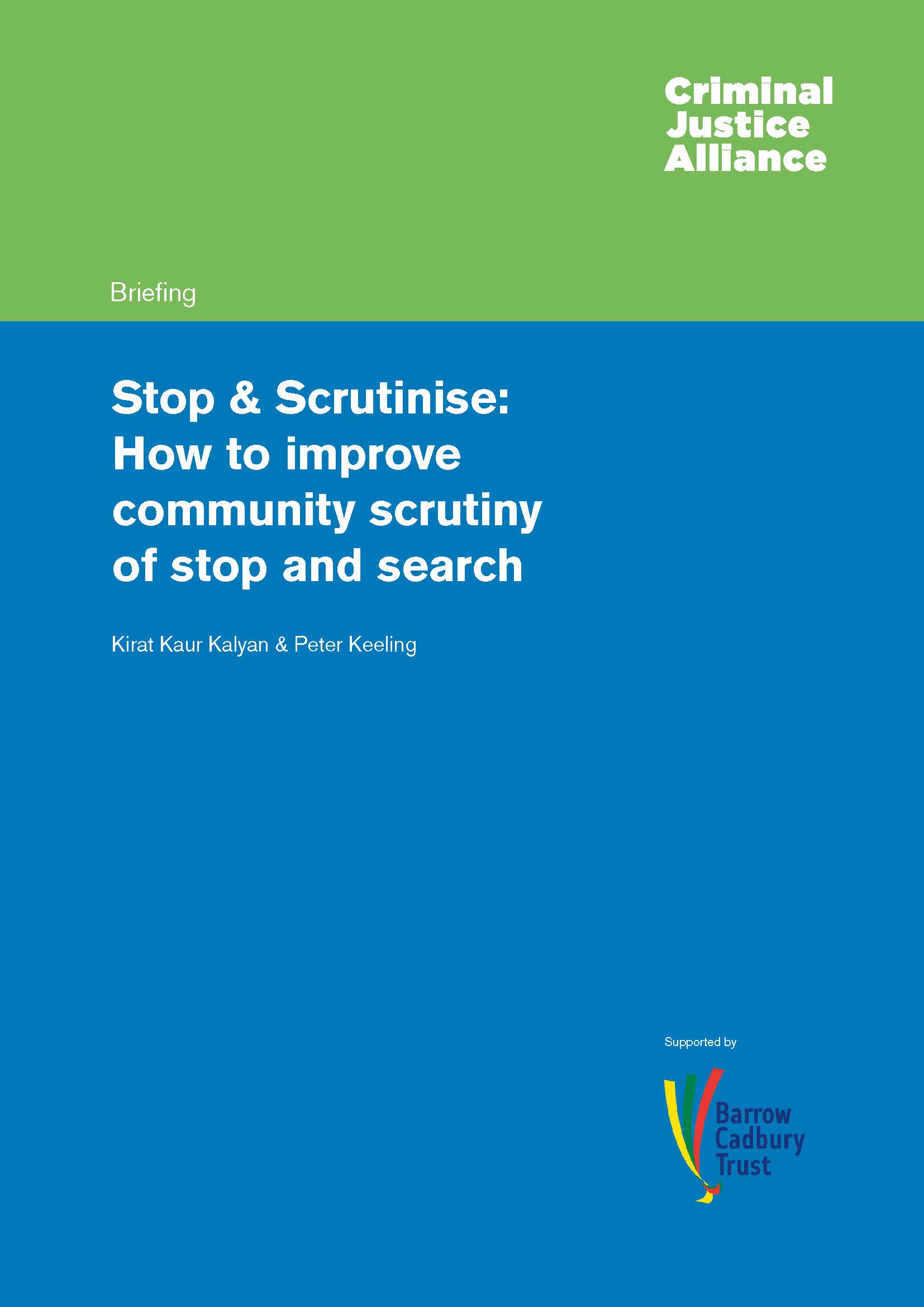 Stop & Scrutinise: How to improve community scrutiny of stop and search - image