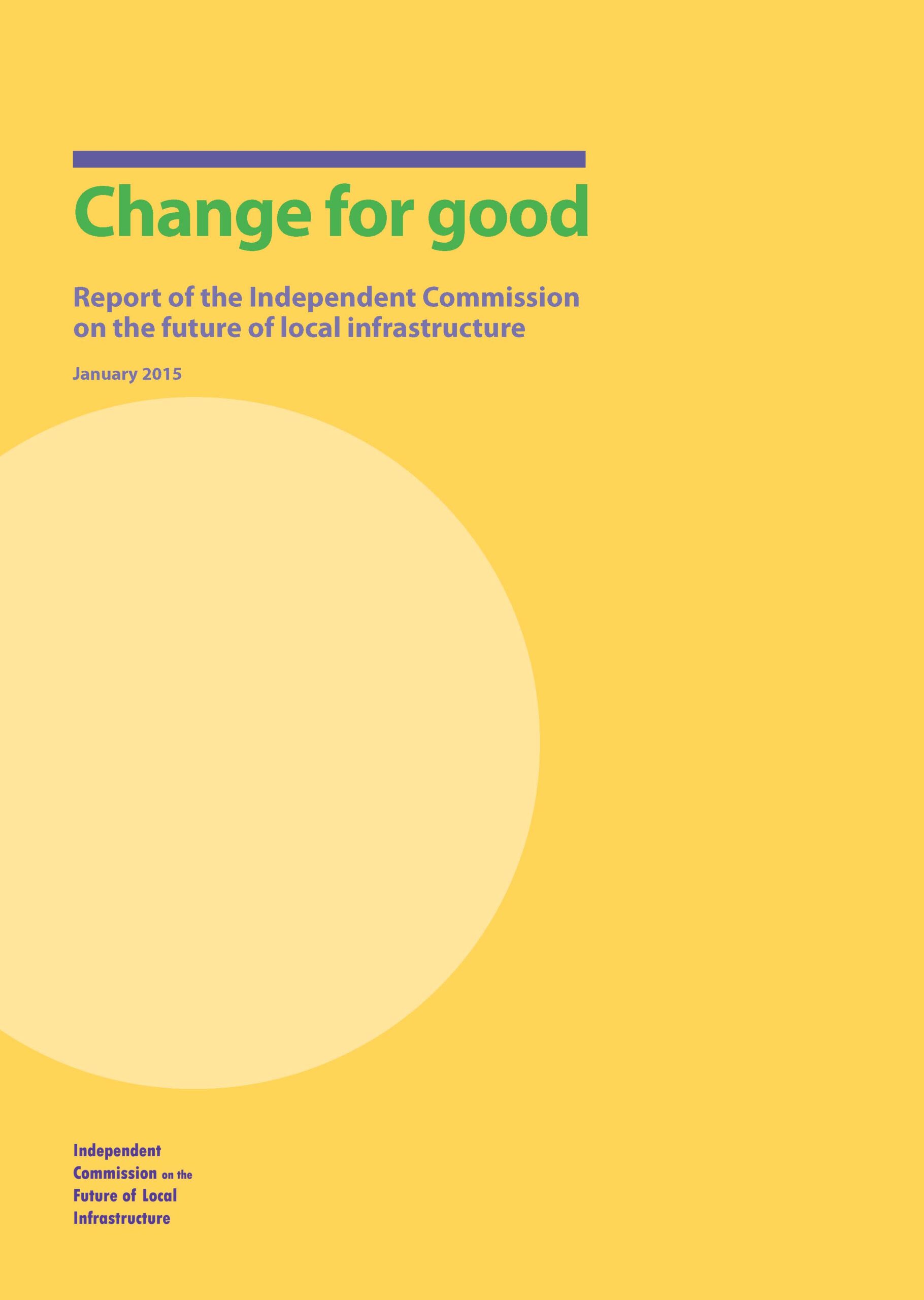 Change for good – the change agenda report for infrastructure organisations - image