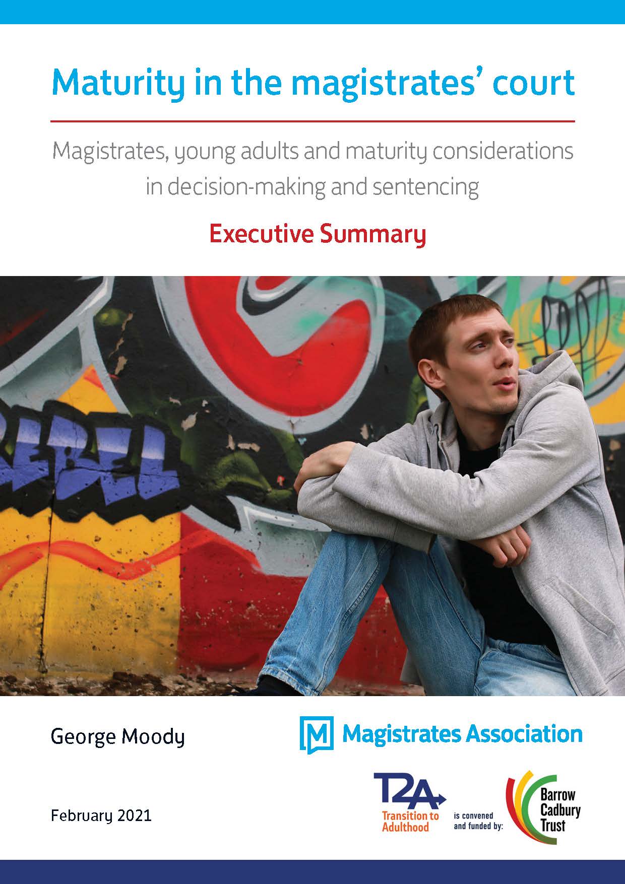 Maturity in magistrates courts: magistrates, young adults and maturity considerations in decision-making and sentencing – Executive Summary - image