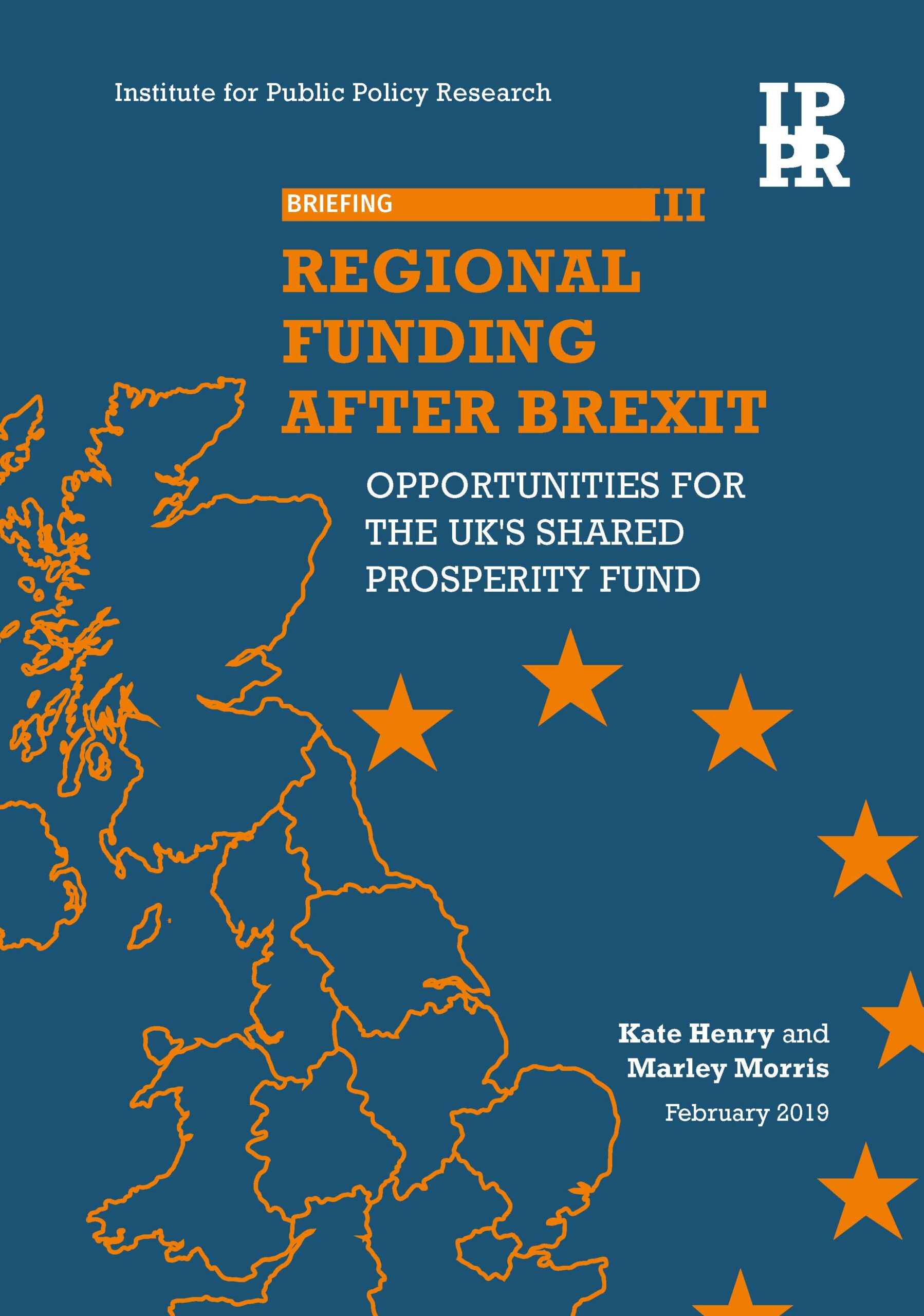 Regional funding after Brexit: Opportunities for the UK’s shared prosperity fund - image