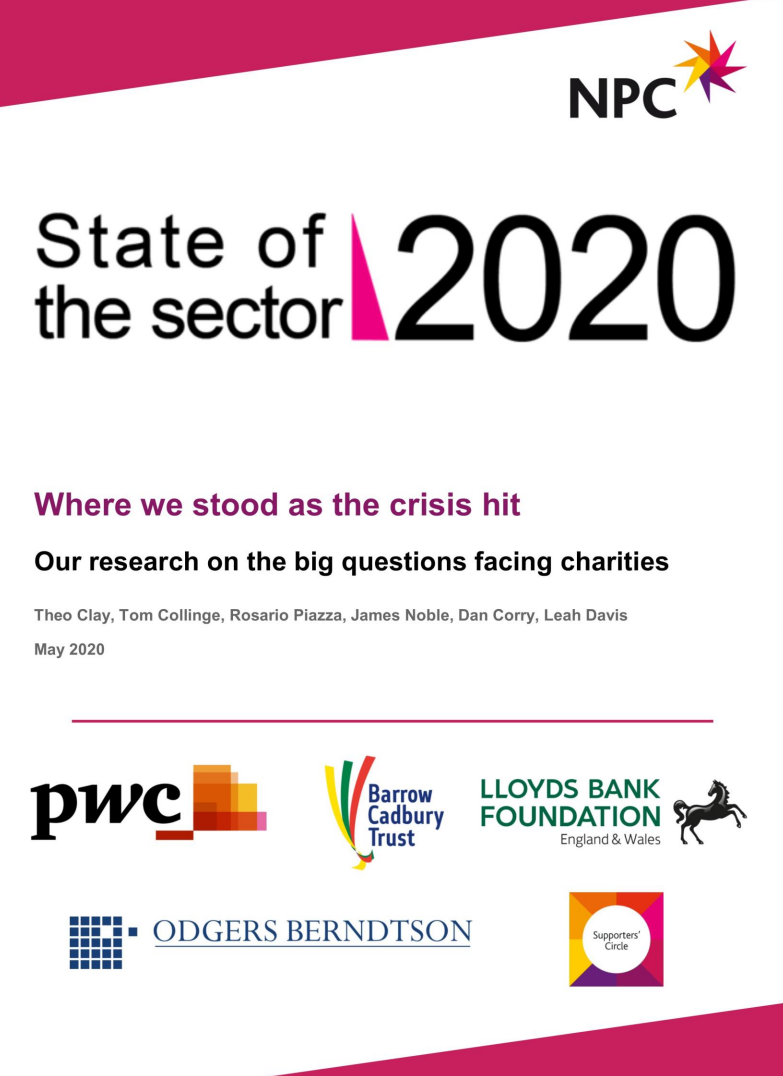 State of the Sector 2020 - The condition of charities before the COVID ...