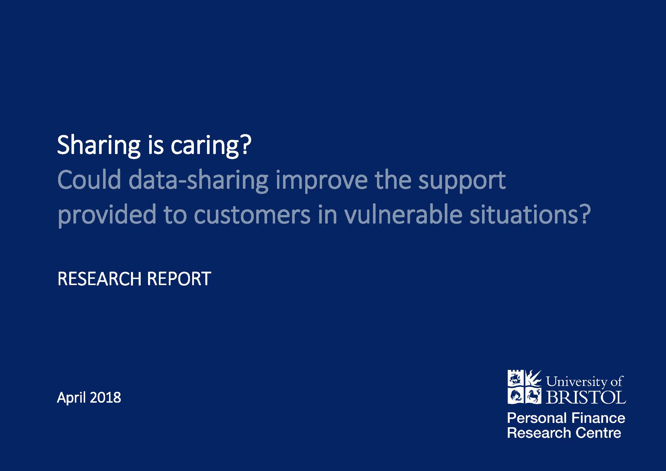 Full report: Sharing is caring? Could data-sharing improve the support provided to customers in vulnerable situations? - image