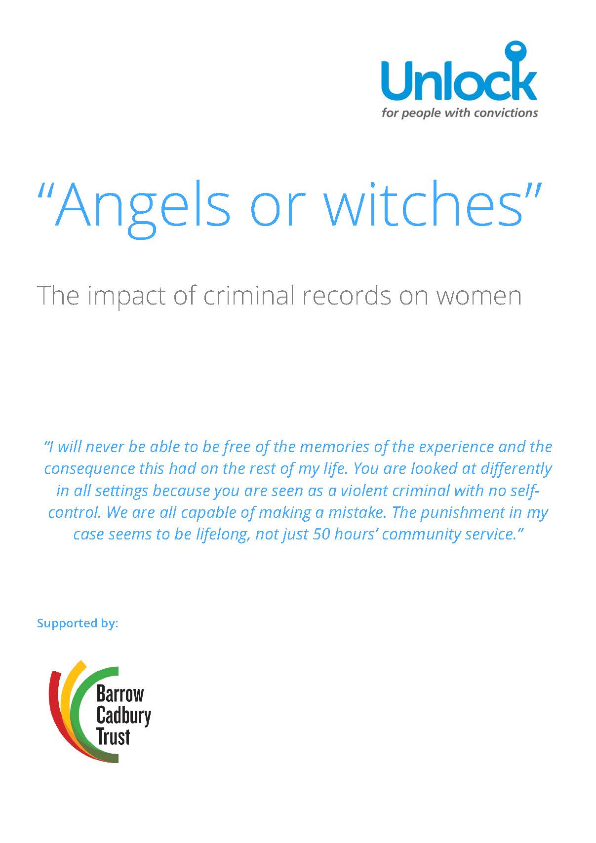 Unlock report finds that criminal record checks have a disproportionate impact on women - image