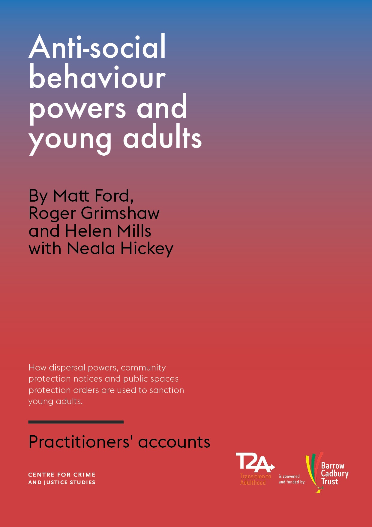 Anti-social behaviour and young adults. Practitioners’ accounts - image