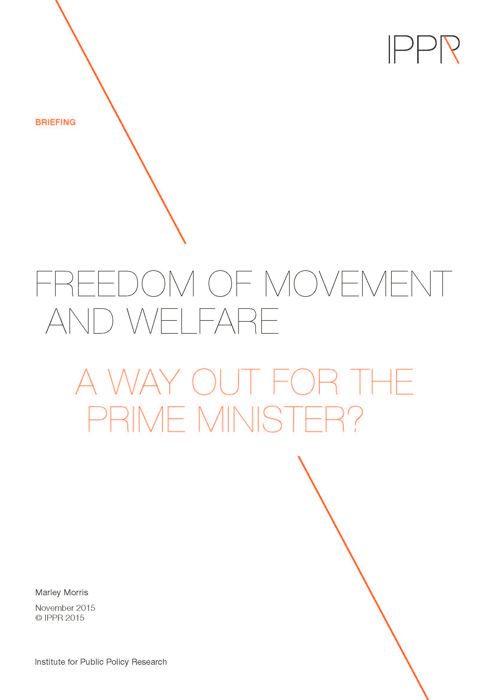 Freedom of Movement and Welfare - image